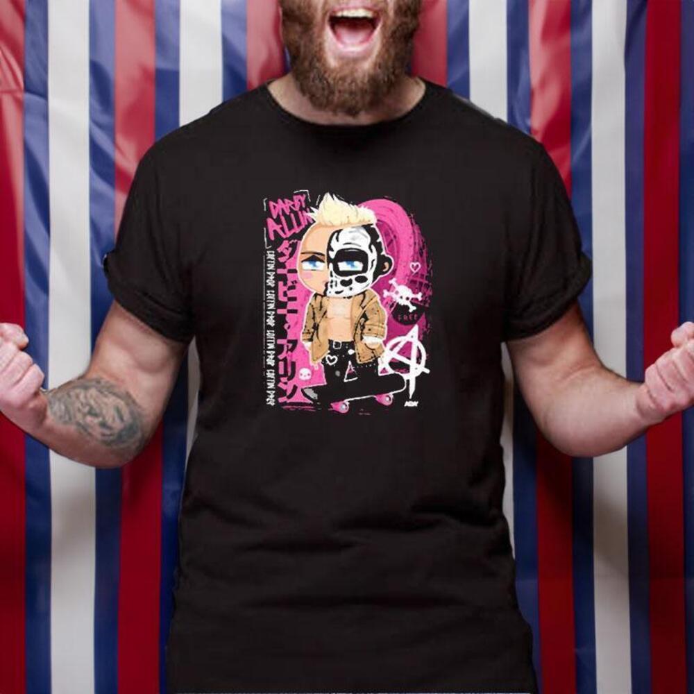 Darby Allin Chibi Kids Skateboarding Tshirt